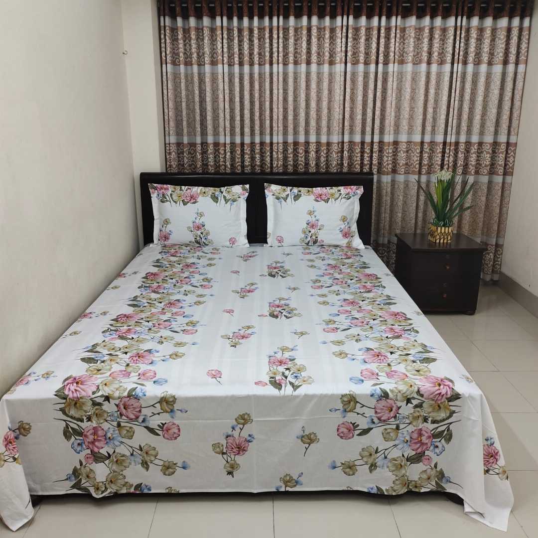 Unique,Design,100%,Cotton,King,Size,Bedsheet