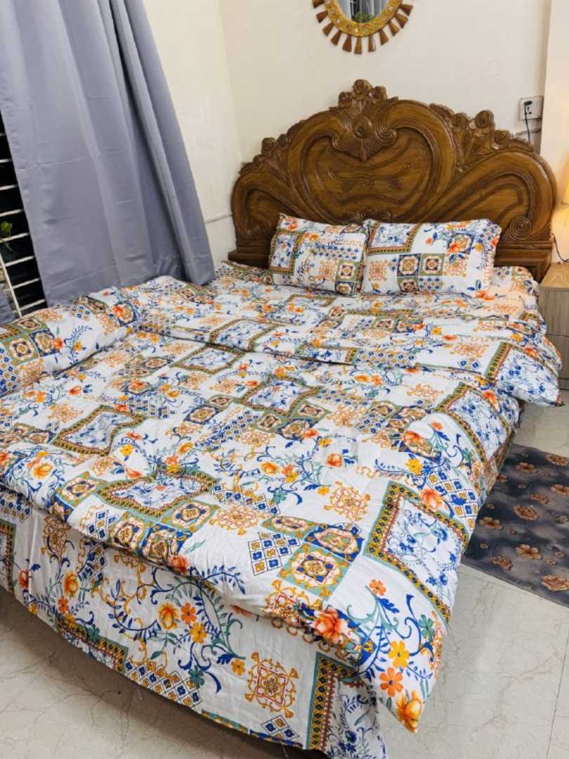 Unique,Design,100%,Cotton,King,Size,Bedsheet