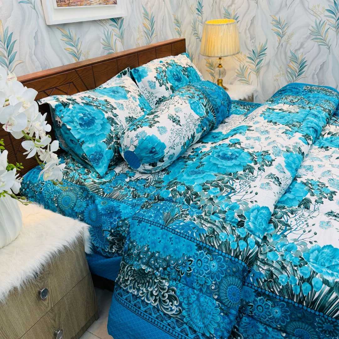 Premium,Quality,Twill,Cotton,Comforter,5,Pcs,Set,comforter, comforter set, soft bedding, warm comforter, premium comforter Bangladesh, cotton comforter, bedding set, winter blanket, stylish bedding