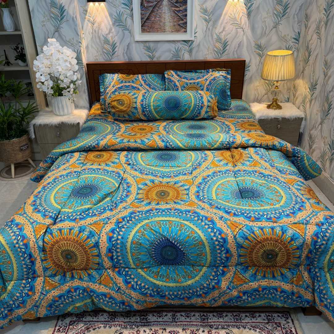 Premium,Quality,Twill,Cotton,Comforter,5,Pcs,Set,comforter, comforter set, soft bedding, warm comforter, premium comforter Bangladesh,  cotton comforter, bedding set, winter blanket, stylish bedding

