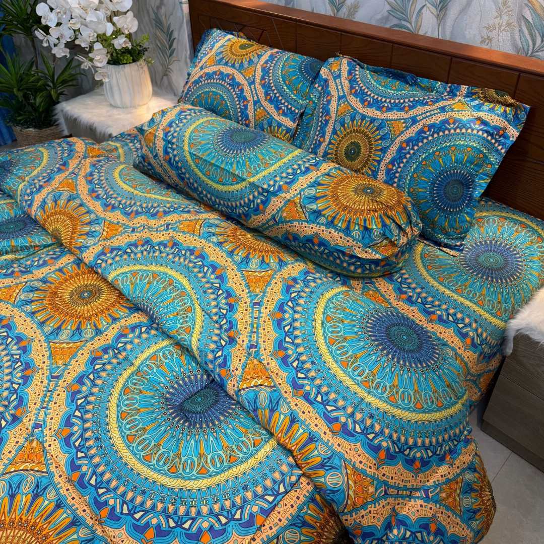Premium,Quality,Twill,Cotton,Comforter,5,Pcs,Set,comforter, comforter set, soft bedding, warm comforter, premium comforter Bangladesh, cotton comforter, bedding set, winter blanket, stylish bedding