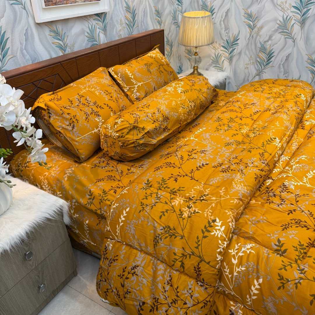 Premium,Quality,Twill,Cotton,Comforter,5,Pcs,Set,comforter, comforter set, soft bedding, warm comforter, premium comforter Bangladesh, cotton comforter, bedding set, winter blanket, stylish bedding