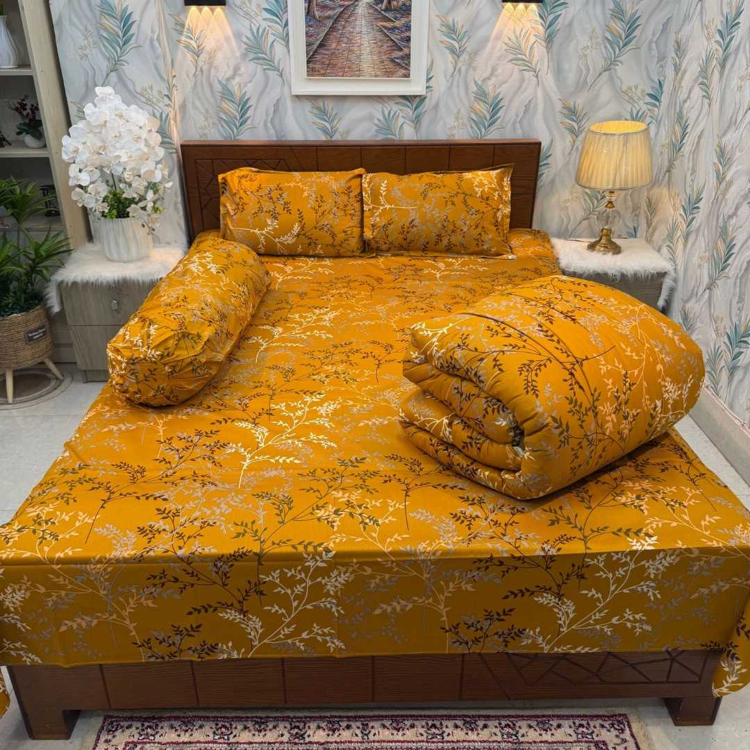 Premium,Quality,Twill,Cotton,Comforter,5,Pcs,Set,comforter, comforter set, soft bedding, warm comforter, premium comforter Bangladesh, cotton comforter, bedding set, winter blanket, stylish bedding