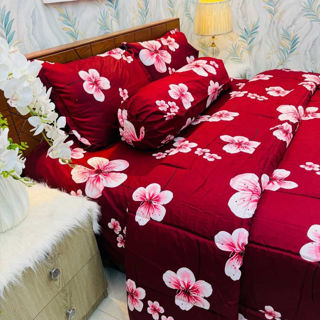 Premium,Quality,Twill,Cotton,Comforter,5,Pcs,Set,comforter, comforter set, soft bedding, warm comforter, premium comforter Bangladesh, cotton comforter, bedding set, winter blanket, stylish bedding