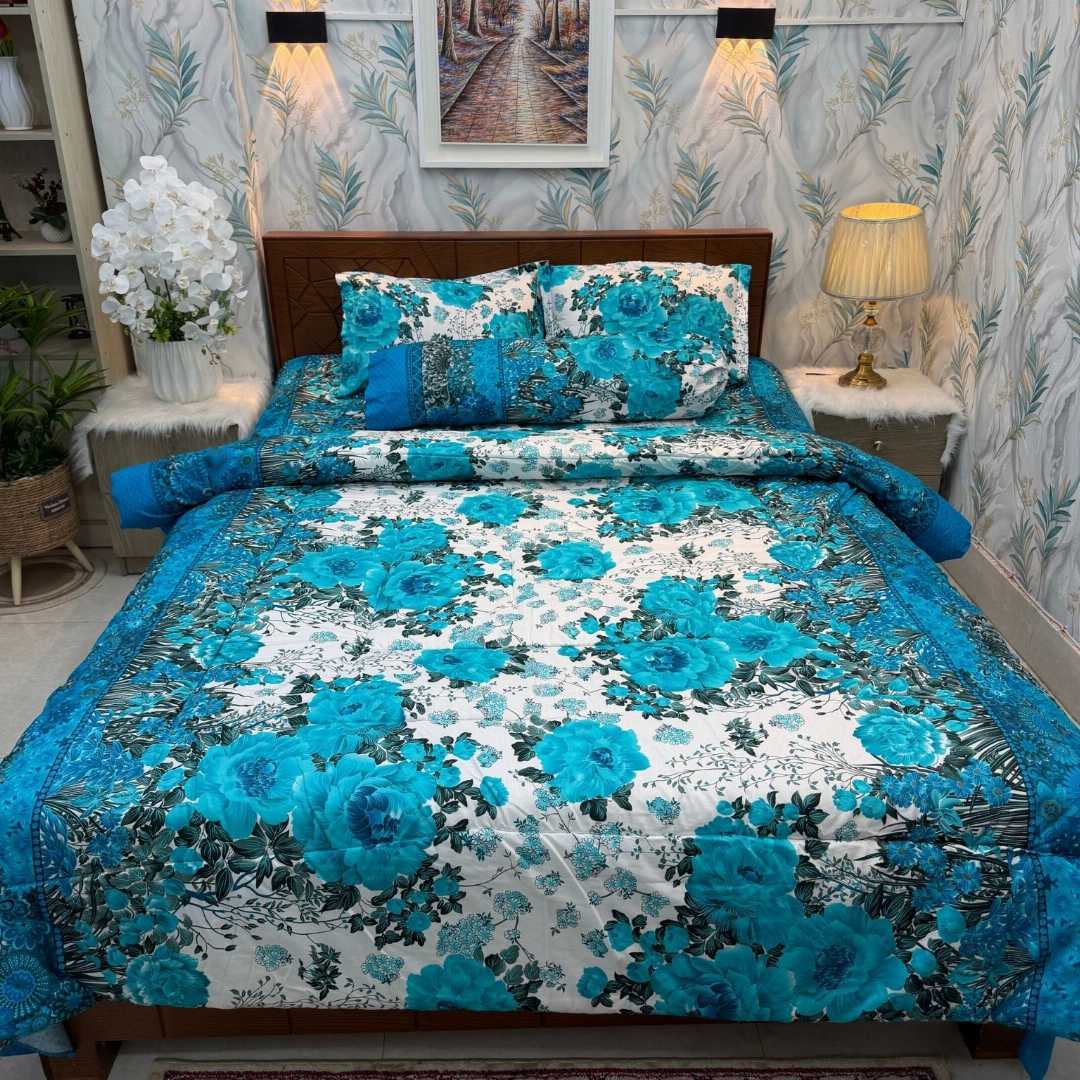 Premium,Quality,Twill,Cotton,Comforter,5,Pcs,Set,comforter, comforter set, soft bedding, warm comforter, premium comforter Bangladesh, cotton comforter, bedding set, winter blanket, stylish bedding