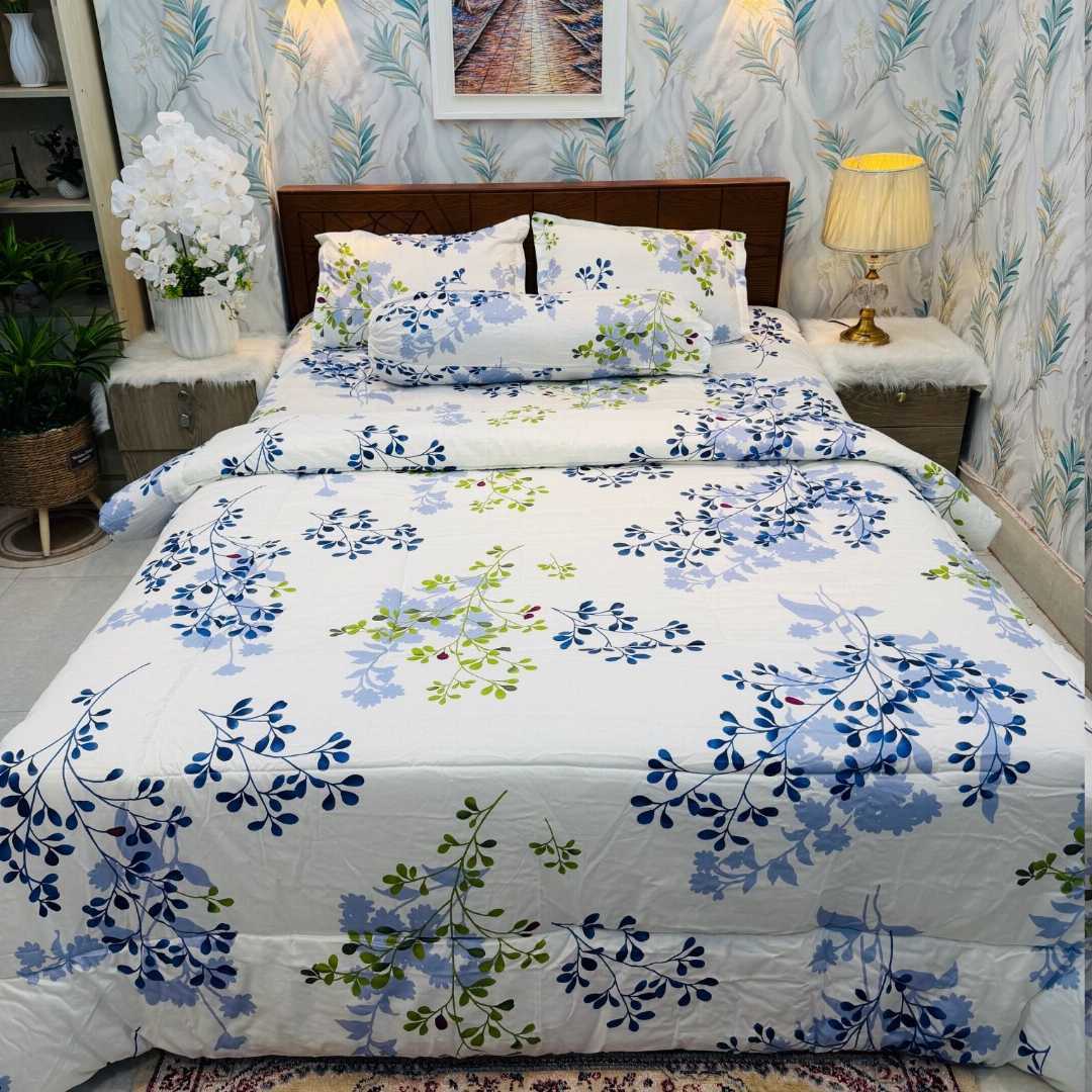 Premium,Quality,Twill,Cotton,Comforter,5,Pcs,Set,comforter, comforter set, soft bedding, warm comforter, premium comforter Bangladesh, cotton comforter, bedding set, winter blanket, stylish bedding