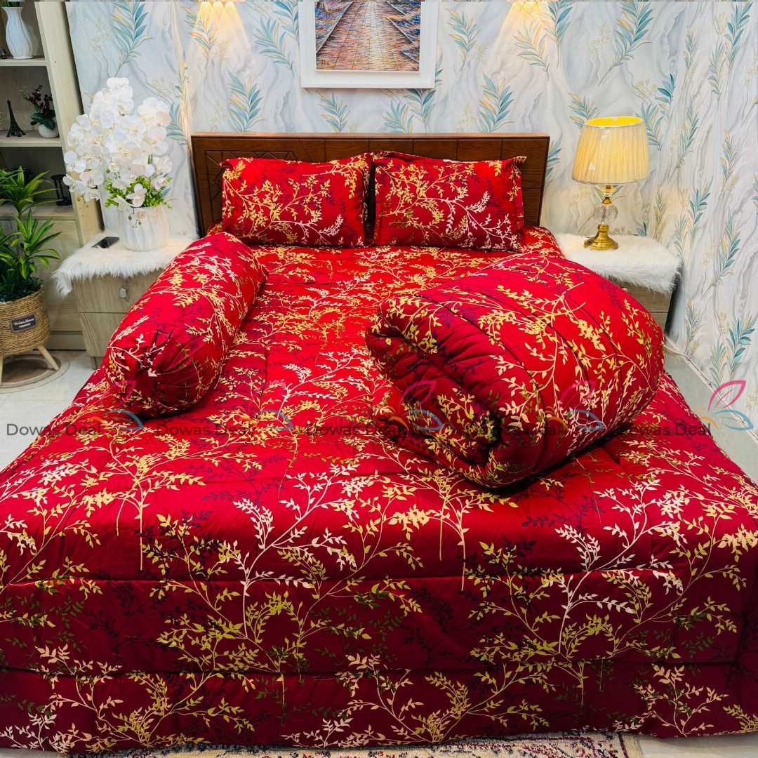 Premium,Quality,Twill,Cotton,Comforter,5,Pcs,Set,comforter, comforter set, soft bedding, warm comforter, premium comforter Bangladesh,  cotton comforter, bedding set, winter blanket, stylish bedding
