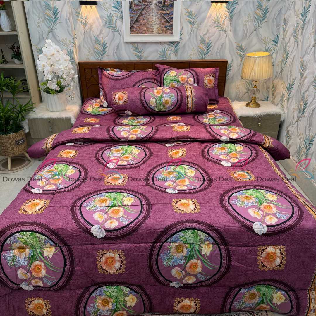 Premium,Quality,Twill,Cotton,Comforter,5,Pcs,Set,comforter, comforter set, soft bedding, warm comforter, premium comforter Bangladesh,  cotton comforter, bedding set, winter blanket, stylish bedding
