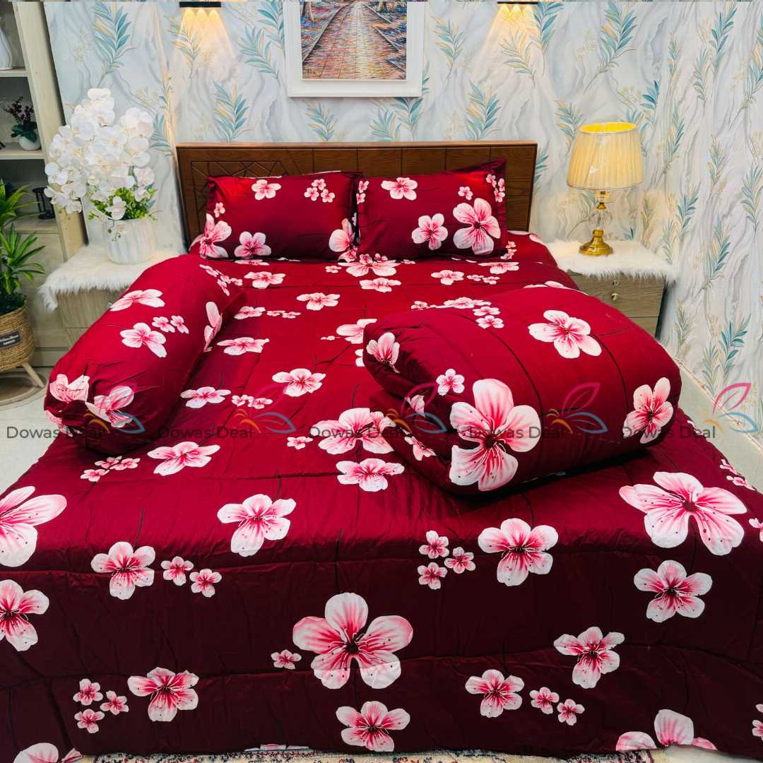 Premium,Quality,Twill,Cotton,Comforter,5,Pcs,Set,comforter, comforter set, soft bedding, warm comforter, premium comforter Bangladesh,  cotton comforter, bedding set, winter blanket, stylish bedding