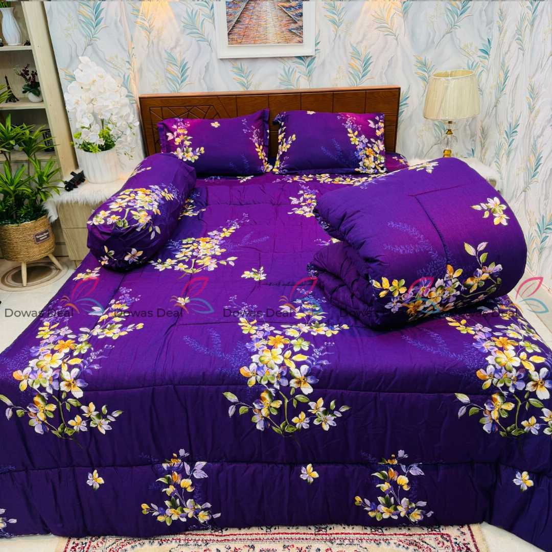Premium,Quality,Twill,Cotton,Comforter,5,Pcs,Set,comforter, comforter set, soft bedding, warm comforter, premium comforter Bangladesh,  cotton comforter, bedding set, winter blanket, stylish bedding