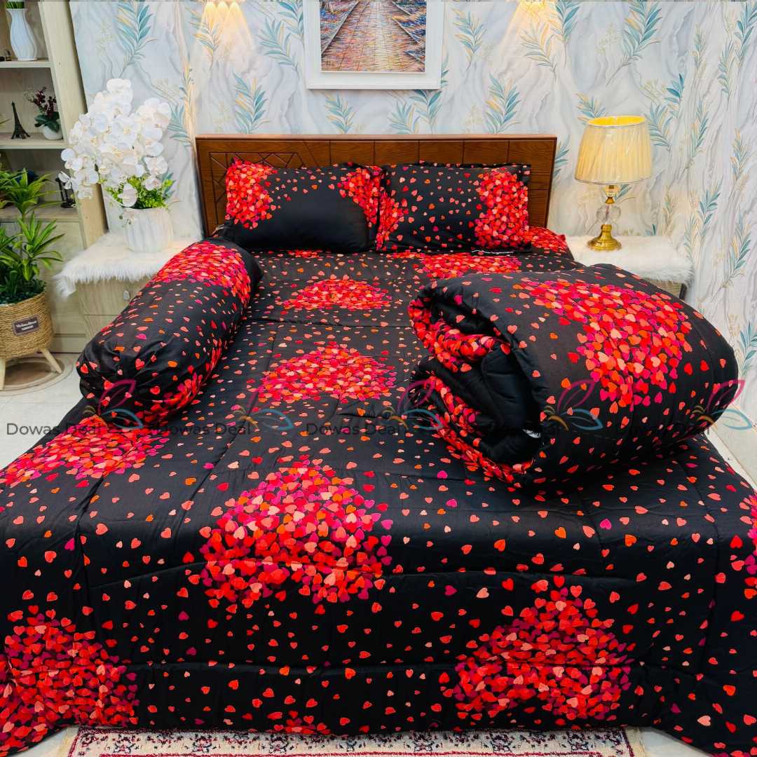 Premium,Quality,Twill,Cotton,Comforter,5,Pcs,Set,comforter, comforter set, soft bedding, warm comforter, premium comforter Bangladesh,  cotton comforter, bedding set, winter blanket, stylish bedding