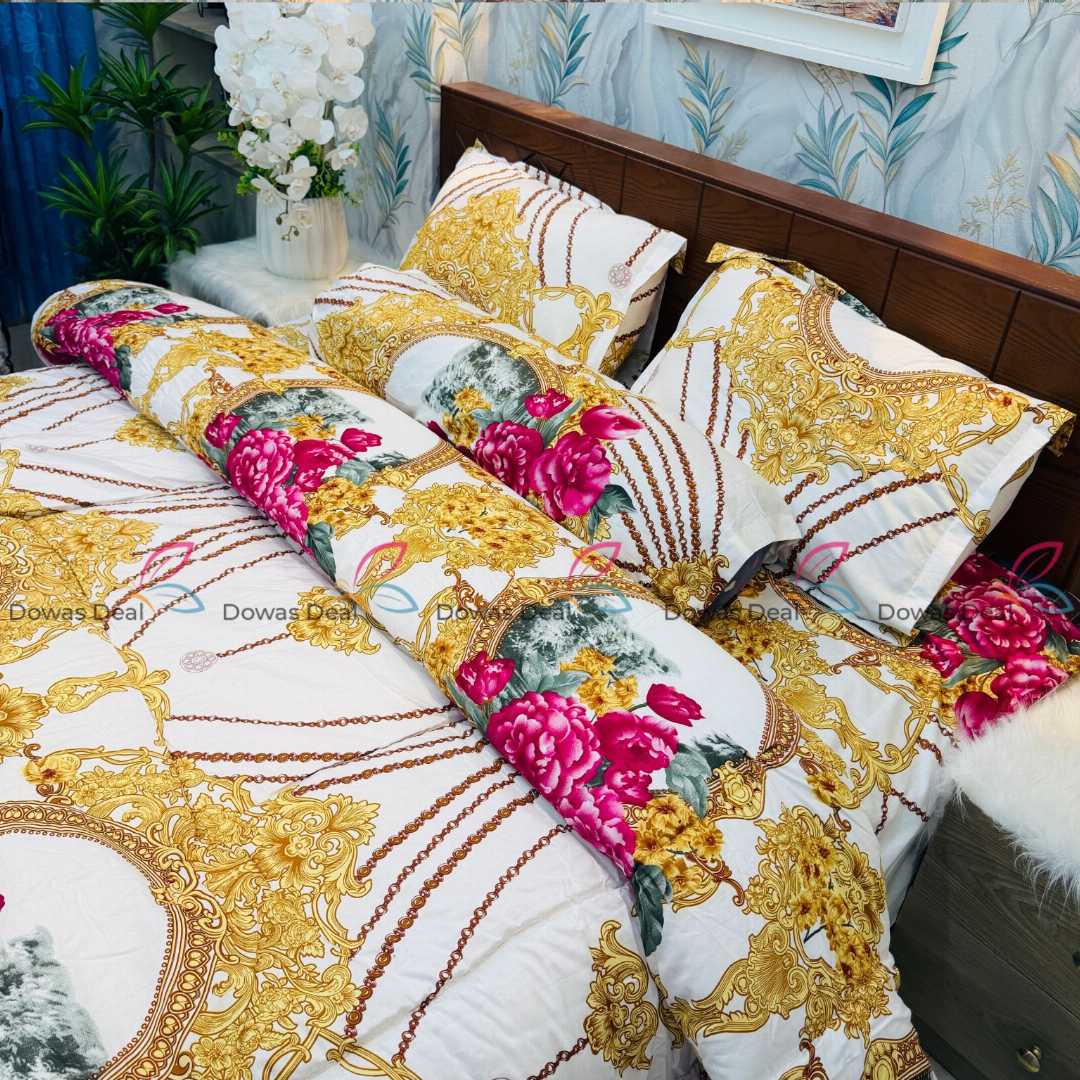 Premium,Quality,Twill,Cotton,Comforter,5,Pcs,Set,comforter, comforter set, soft bedding, warm comforter, premium comforter Bangladesh, cotton comforter, bedding set, winter blanket, stylish bedding